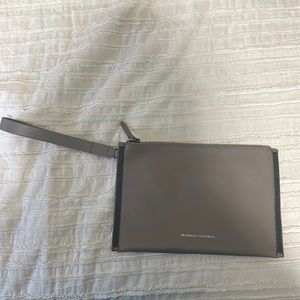 Brand new never used Brunello Cucinelli khaki clutch